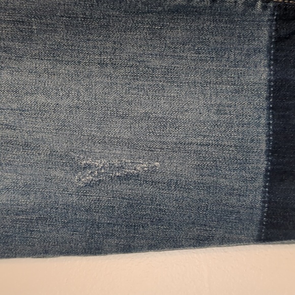 Gap Denim Legging Women's Size 10  32x 29 Jeans Leg Patches Fraying Skinny - Picture 5 of 13